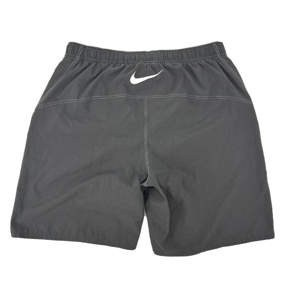 Nike Shorts Men's‎ Swim XL Gray Swimming Trunks Mesh Lined Elastic Waist - Picture 5 of 10